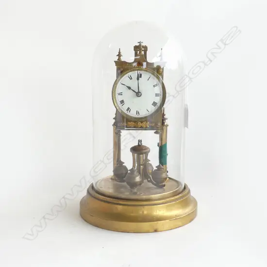 SCHILL CLOCK WITH GLASS DOME H. 300MM - CLOCK A/F