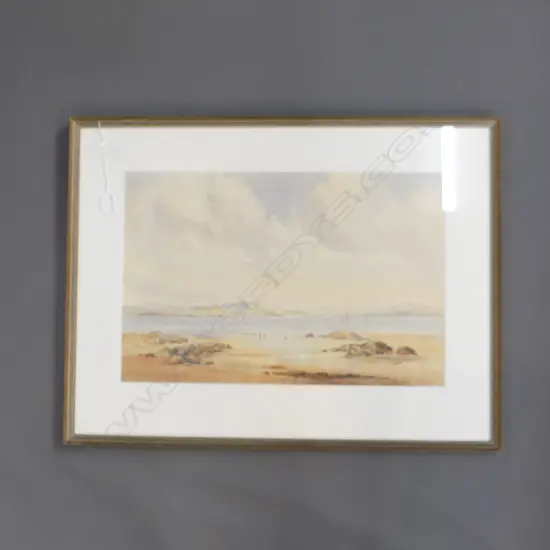 BIRTCHNELL DELPH 1901-96 COASTAL LANDSCAPE W/C 350x530mm