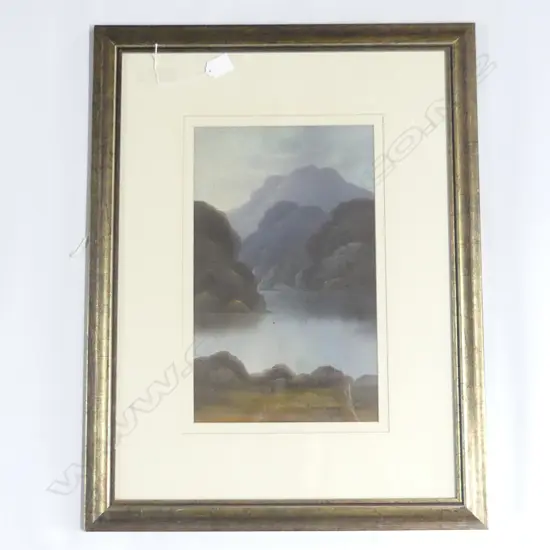CHARLES (CHAS) YOUNG LANDSCAPE OIL SIGNED & DATED 1921 385x235mm