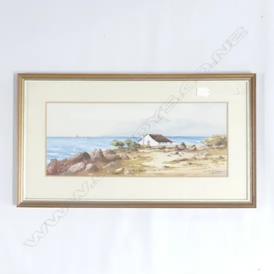 H ANDERSON KALK BAY TO SIMONSTOWN GOUACHE 500 X 190 MM 