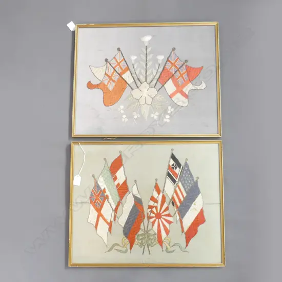 PR WWI ERA EMBROIDERED FLAG ARTWORKS 400x500mm...