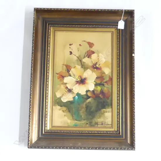 JEANETTE DYKMAN OIL ON BOARD STILL LIFE 430 X 240 MM