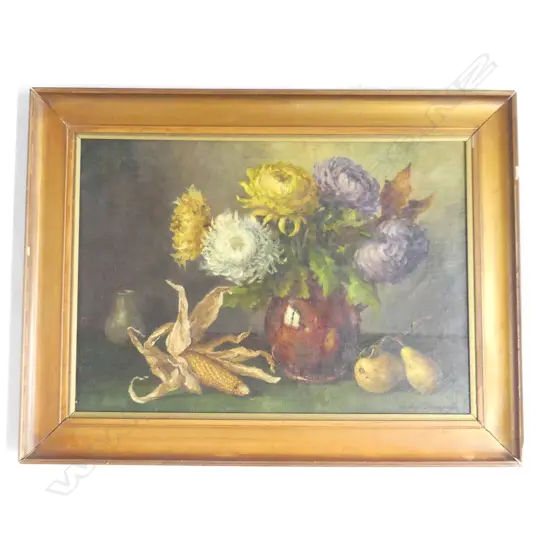 LGE SIGNED DUTCH STYLE STILL LIFE OIL ON CANVAS 475x680mm