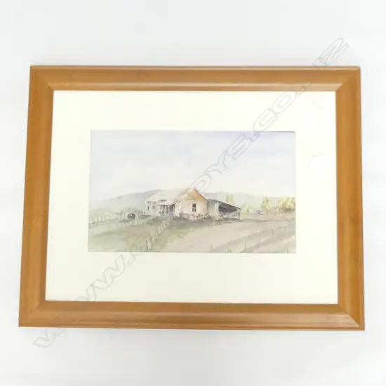 BETTY LESLIE, WATERCOLOUR, 'WAIPAOA GISBORNE', 1995, SIGNED  350 X 210MM
