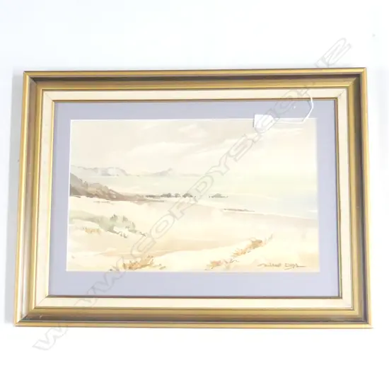 BIRTCHNELL DELPH (1901-96) 'OCEAN BEACH WHANGAREI HEADS' W/C 280x455mm