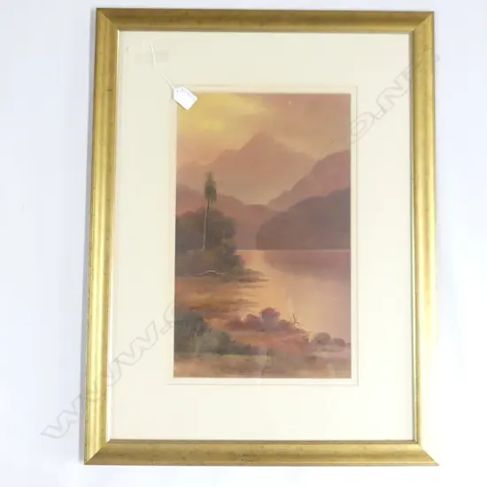 CHARLES (CHAS.) YOUNG COLONIAL LANDSCAPE OIL 440x270mm