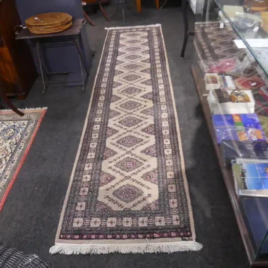 ROYAL BOKHARA HAND WOVEN WOOLEN RUNNER 3800 X 800mm