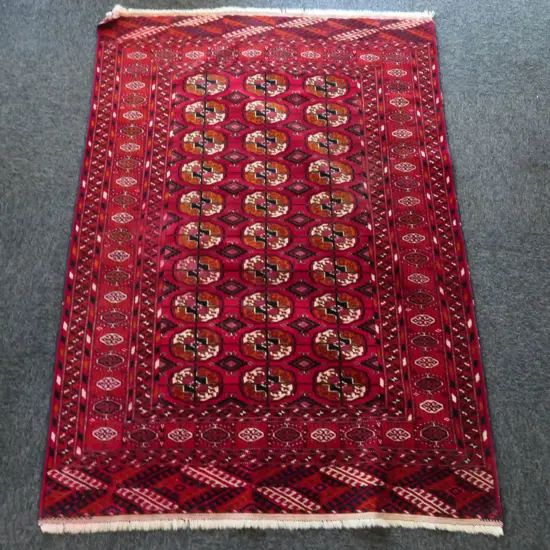 HAND KNOTTED TURKOMEN RUG 1650 X 1140