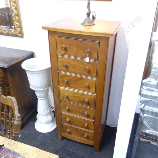 FRENCH STYLE SEVEN DRAWER TALL BOY 525x435x1240mm