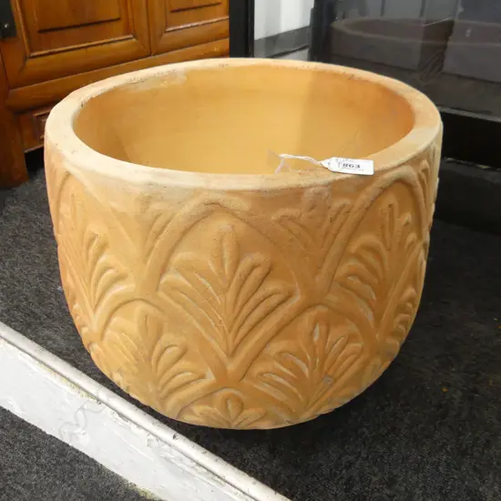 LG SQUAT TERRACOTTA GARDEN POT,
