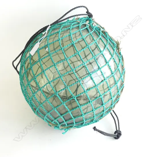 VINTAGE JAPANESE HOKKAIDO GLASS FISHING NET FLOAT D.300mm