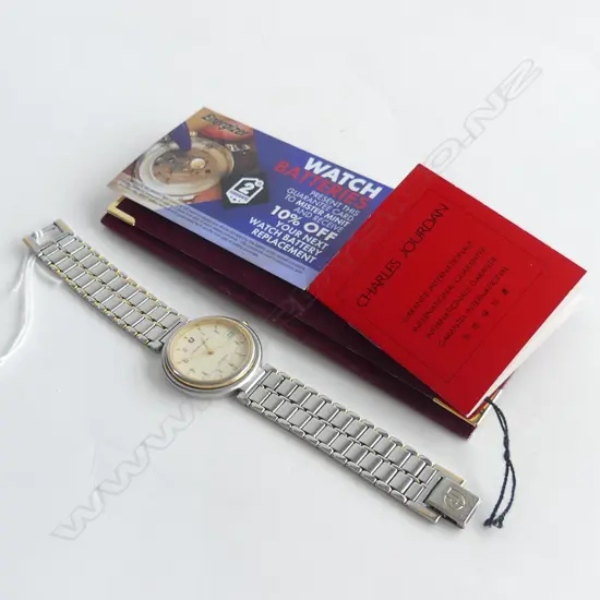 CHARLES JOURDAN QUARTZ WRIST WATCH IN ORIGNAL PACKAGING (WORKING)