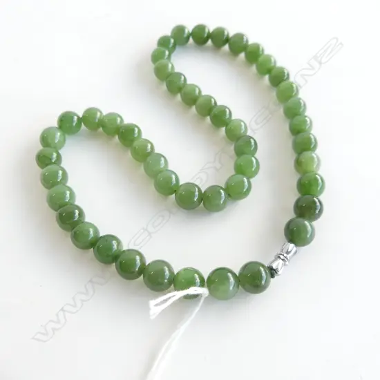 JADE BEAD NECKLACE L.450mm