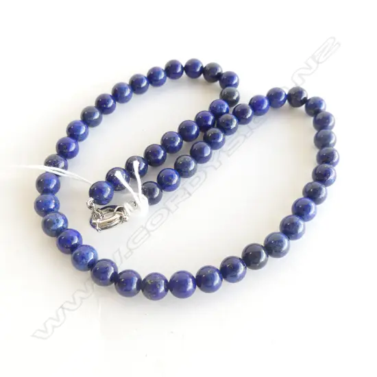 LAPIS LAZULI BEAD NECKLACE 