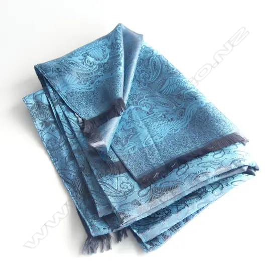 LG BLUE 100% SILK SCARF