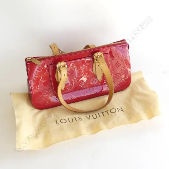 LOUIS VUITTON ?RED HANDBAG IN DUST COVER L320MM