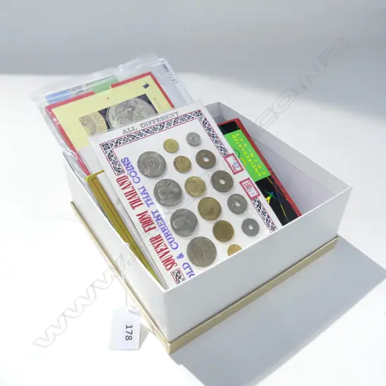 BAG ASST COMMEMORATIVE COIN PACKS NZ & OTHER 