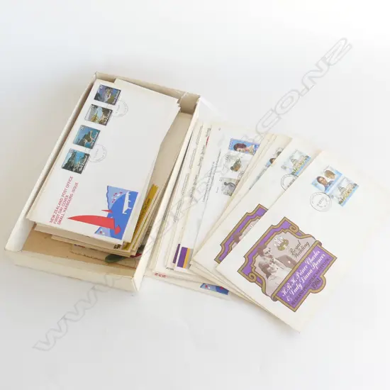 CHOCLATE BOX OF FIRST DAY COVERS * GREENSTONE PENDANT