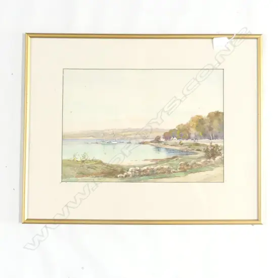 CAMPBELL, Tom (NZ 21stC.), NZ Coastal Scene, W/C, signed, 2450mm x 35.50mm