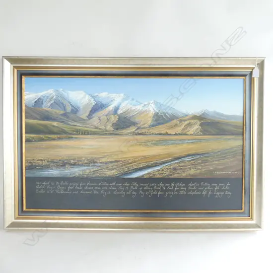 JACKIE ADDENBROOKE 'FIRST SNOW OF AUTUMN' OIL ON BOARD, SIGNED & DATED, 1050 x 700mm