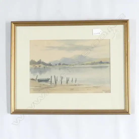 RUSH, William J. (UK 1872-1965), Lake Conaston, W/C, Signed, 210mm x 325mm