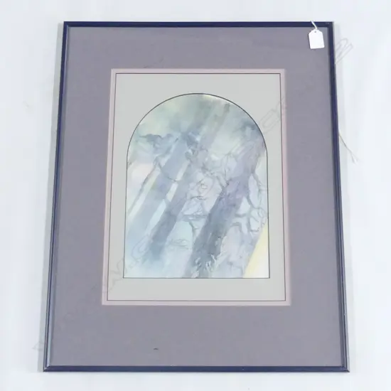 McLAUCHLAN, Cherie (NZ 1948-1992), Pines at Pauatahanui, W/C, 390mm x 260mm