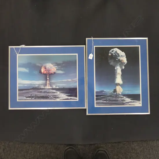 PR NUCLEAR BOMB PRINTS - BIKINI ATOLL 395x300mm one unglazed