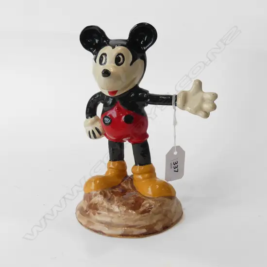 Rolland Grupp (New Zealand) pottery Mickey Mouse figure