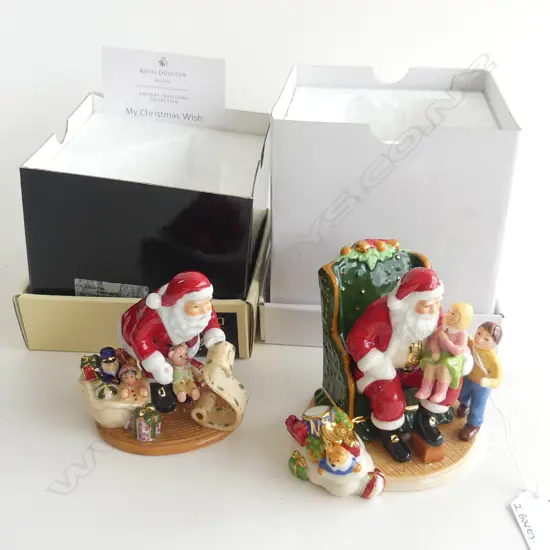 2 ROYAL DOULTON 'MY CHRISTMAS WISH' FIGUINES, BOXED