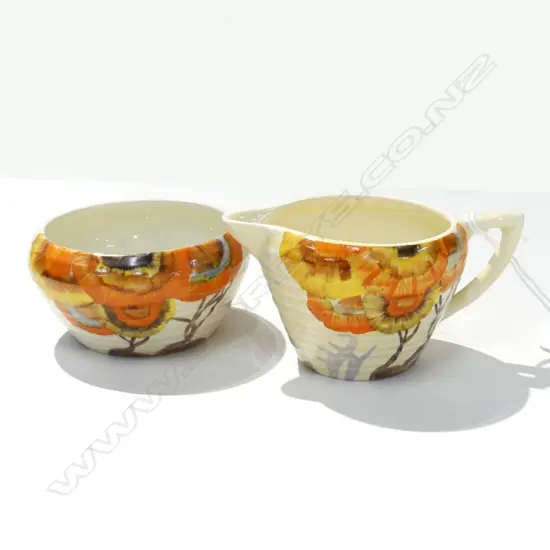 CLARICE CLIFF RODANTH MILK & SUGAR H50MM