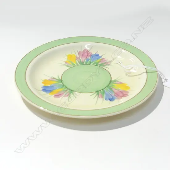 CLARICE CLIFF PASTEL CROCUS PLATE  W170MM