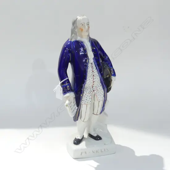 STAFFORDSHIRE FIGURE BENJAMIN FRANKLIN H.350mm