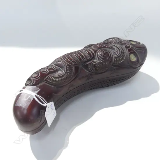 MAORI FEATHER BOX, L. 260mm