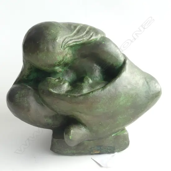 TAUMATA MAORI ART SHOP PLASTER SCULPTURE MOTHER&CHILD H.185MM