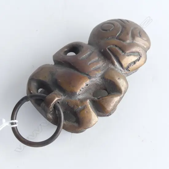 BRONZE TIKI DOOR KNOCKER