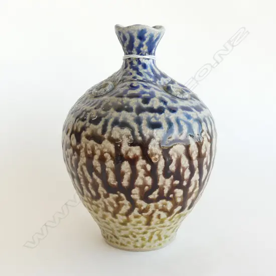 MIREK SMISEK SALT GLAZED VASE RESTORED TOP H.170mm