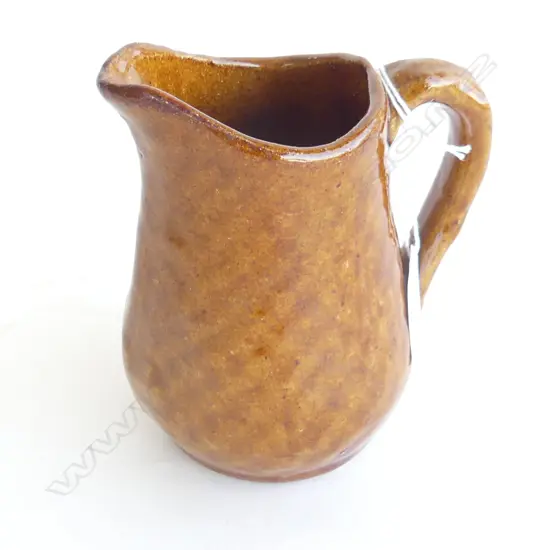LUKE ADAMS BROWN JUG MOLDED BASKET WEAVE H.128mm