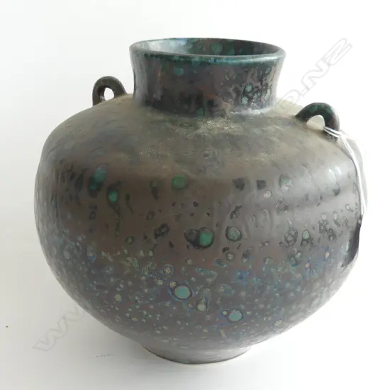 LGE GREEN GLAZED POT H.200mm