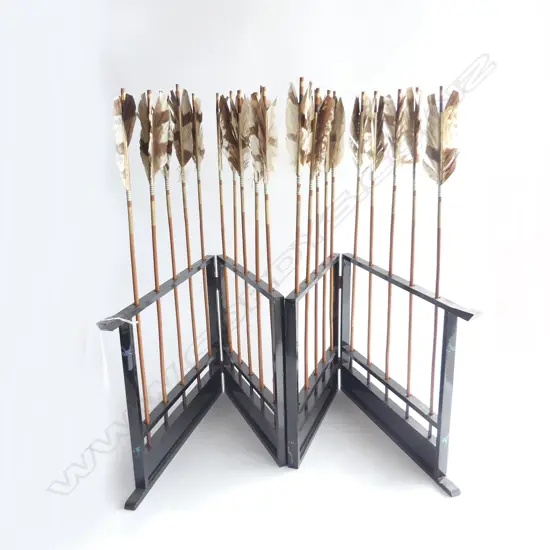 REPLICA JAPANESE 20 ARROW DISPLAY H540MM in pr 2 panel stands