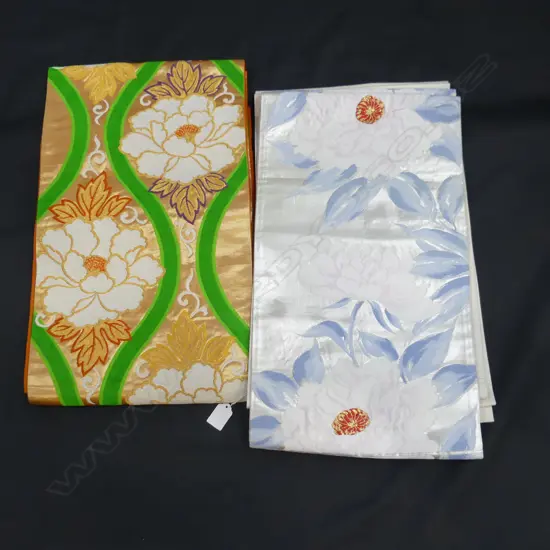 2 JAPANESE OBI SASHES