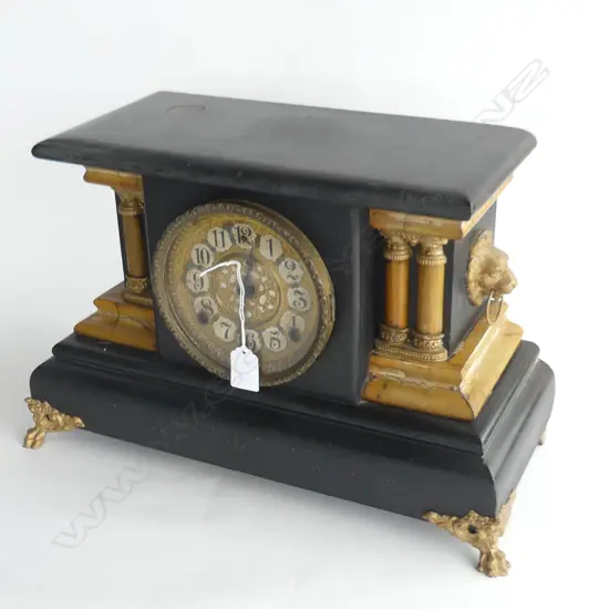 ANTIQUE MANTLE CLOCK W.440mm