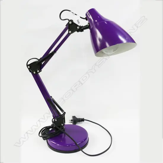 VINTAGE PURPLE ANGELPOISE TABLE LAMP APPROX H. 600MM