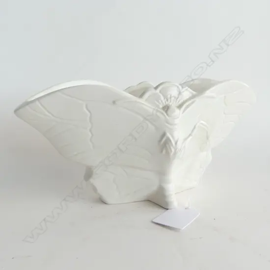 SMALL TITIANWARE VASE. MOULDED AS A BUTTERFLY . ' TITIAN STUDIO ' & . 'B -103 ' to the base L.210mm