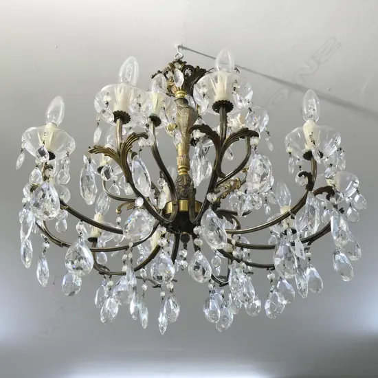 MID 20THC ORMOLU CHANDELIER 