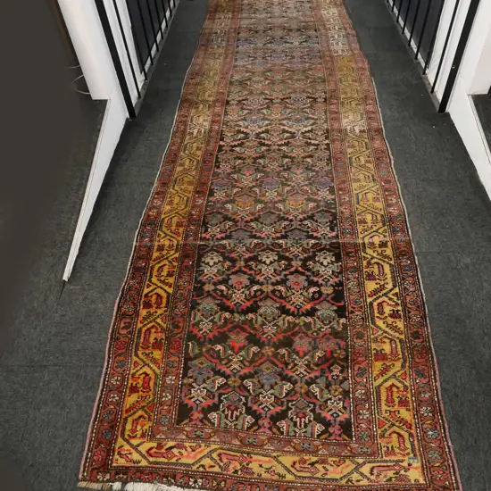 HAND KNOTTED ALL WOOL RUNNER 4650x1150mm