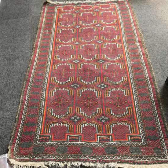 HAND KNOTTED ALL WOOL RUG 1600x950mm