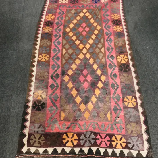 MULTI-BORDERED KELIM 2100x1000mm