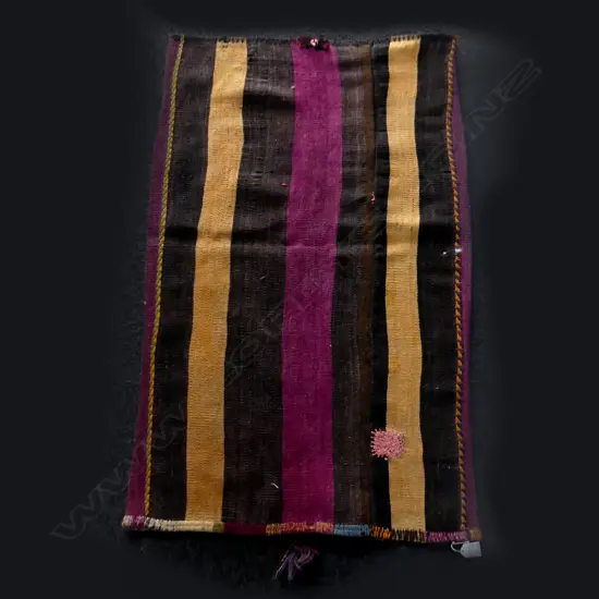 OLD TURKISH KELIM GRAIN BAG / CUSHION COVER 1080 X 630mm purple tones