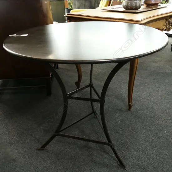 ENAMELLED METAL TABLE TRIPOD BASE ex. Cavit & Co. 800mm dia H.730mm