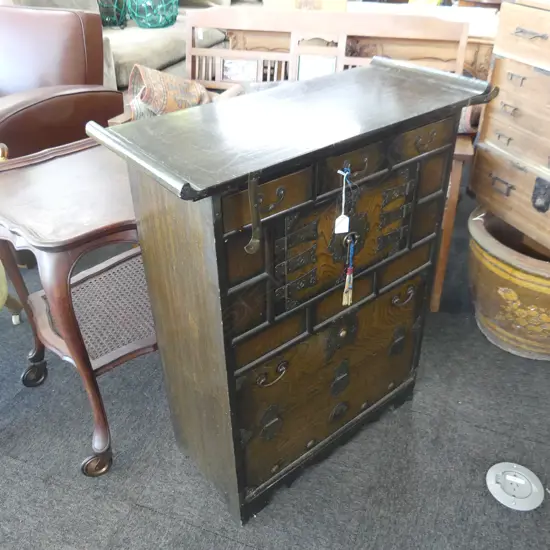 ORIENTAL CABINET (some minor damage) 715x305x865mm